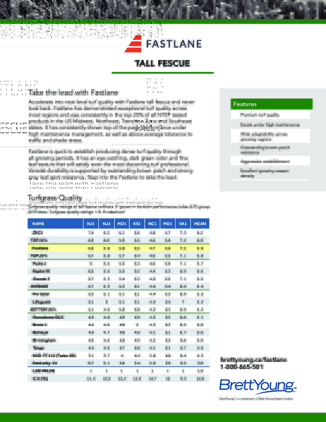Fastlane Tech Sheet